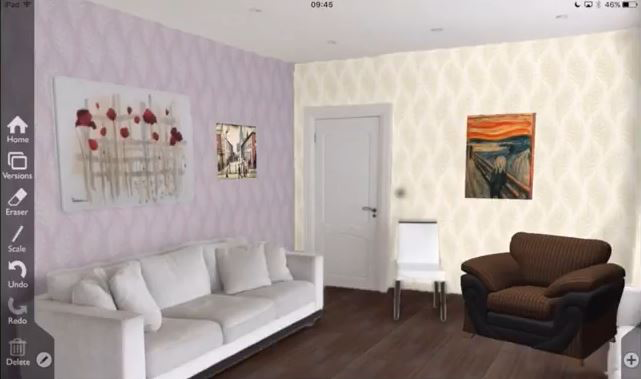 An early version of the iOS app.