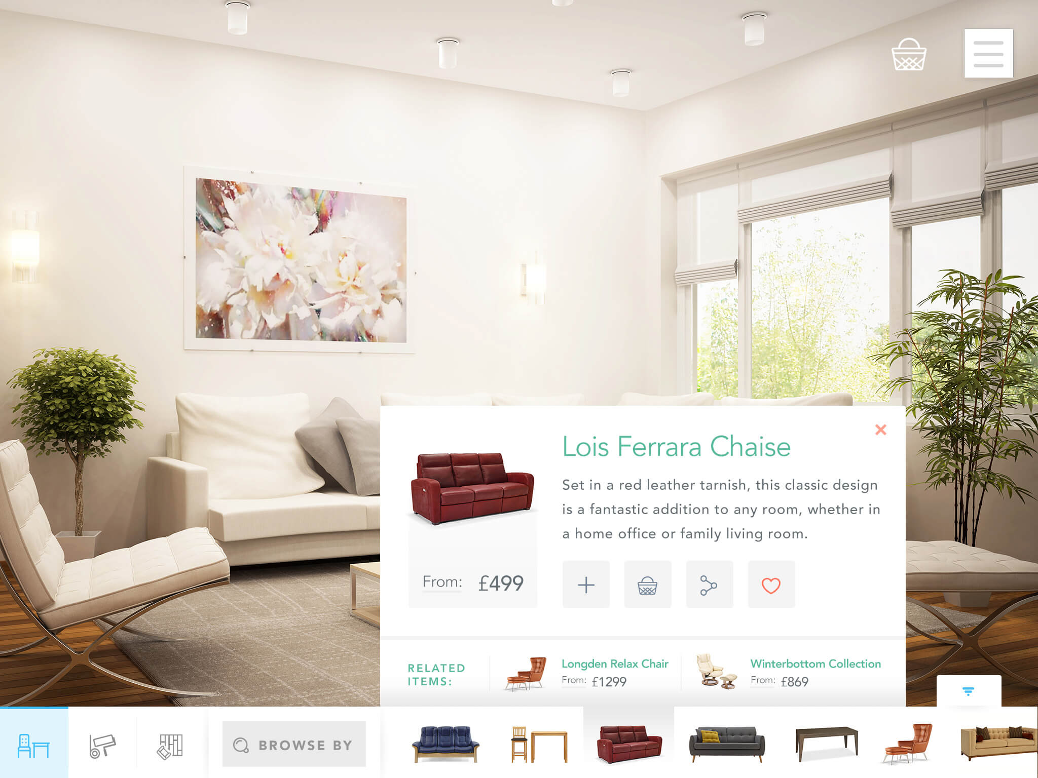 The screenshot of the updated web app.